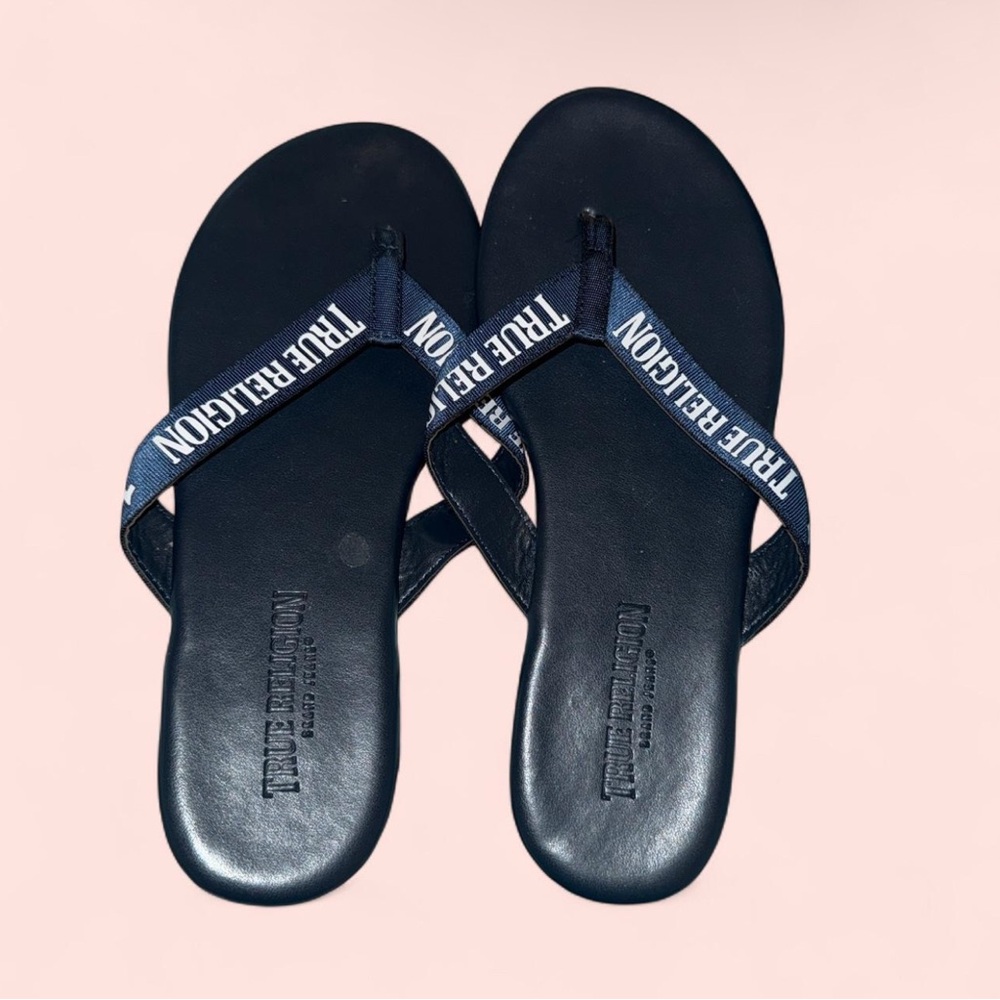 True Religion Navy Sandals